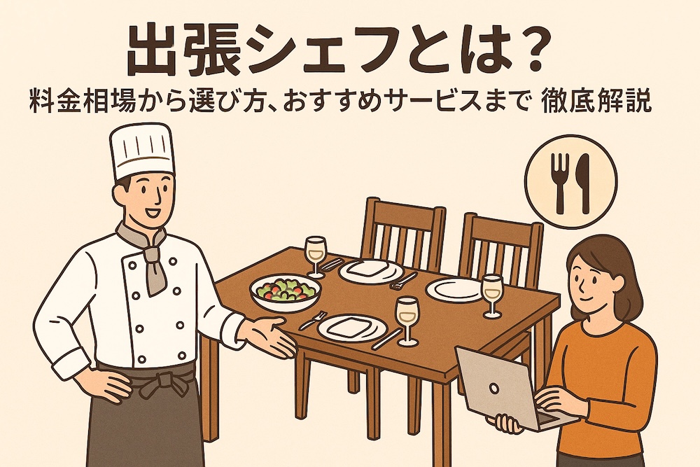 出張シェフとは？料金相場から選び方、おすすめサービスまで徹底解説
