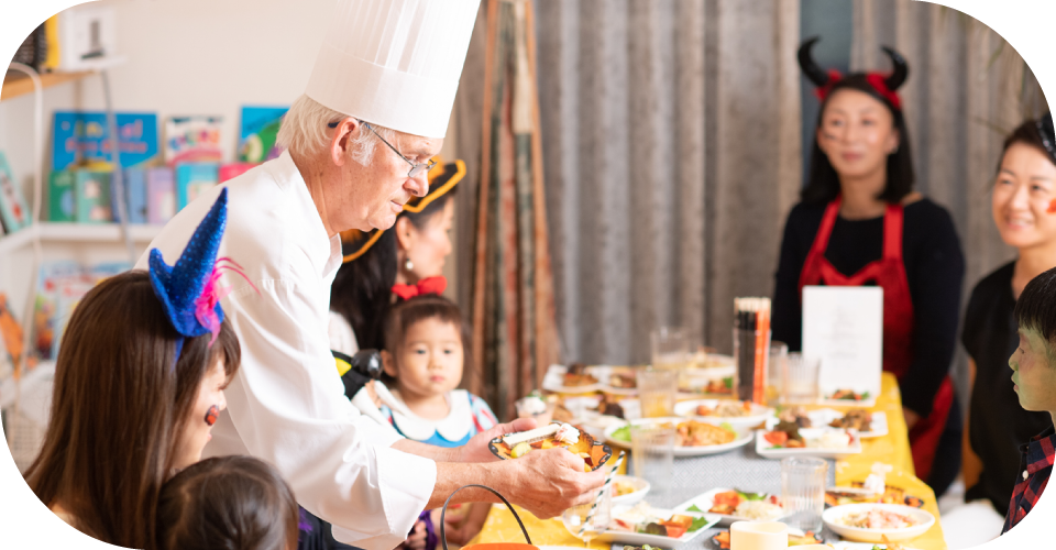 本格的!フレンチのシェフが来てくれて子どもたちも大騒ぎ!
