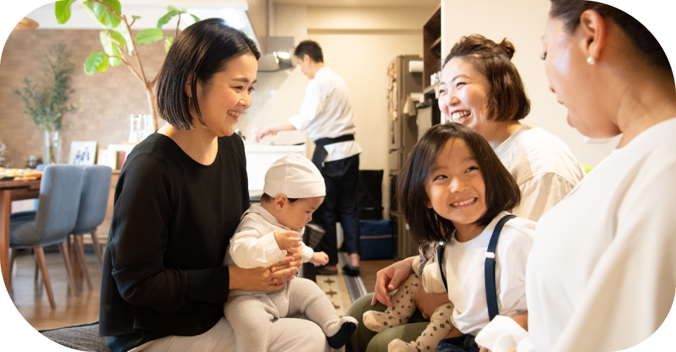 おむつの時間もおっぱいの時間も気にしなくていいから楽ちんです!